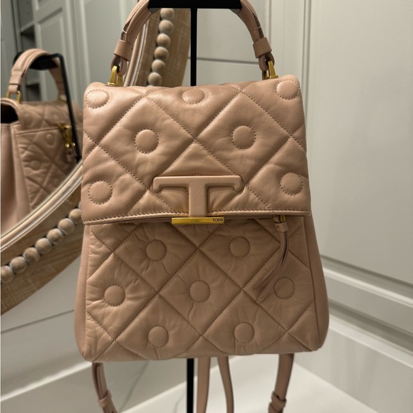 RARE! TOD’S SHOPPING MEDIA LEATHER 2 way Bag Pristine - Picture 9 of 10